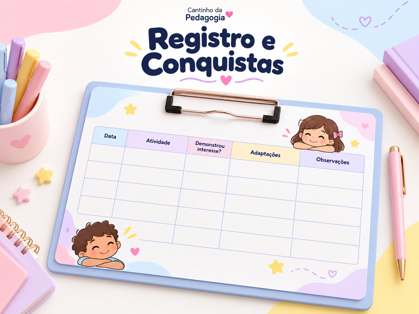 Ficha de Registro e Conquistas