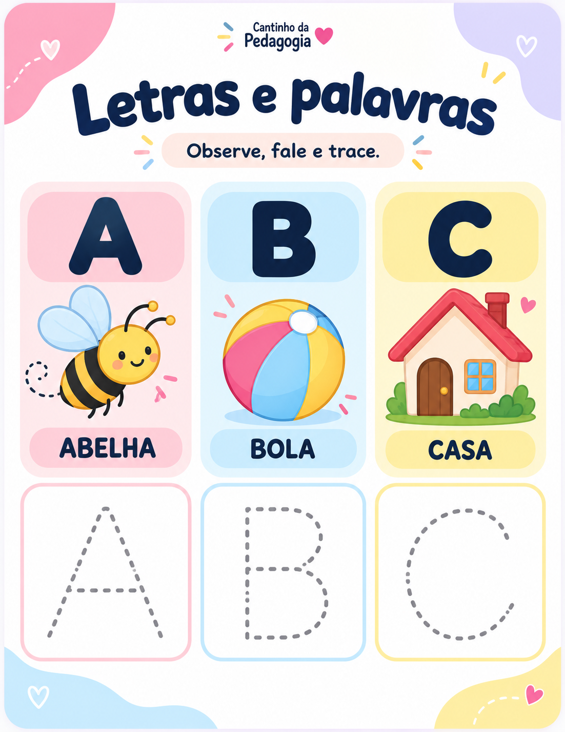 Letras, Sons e Primeiras Palavras